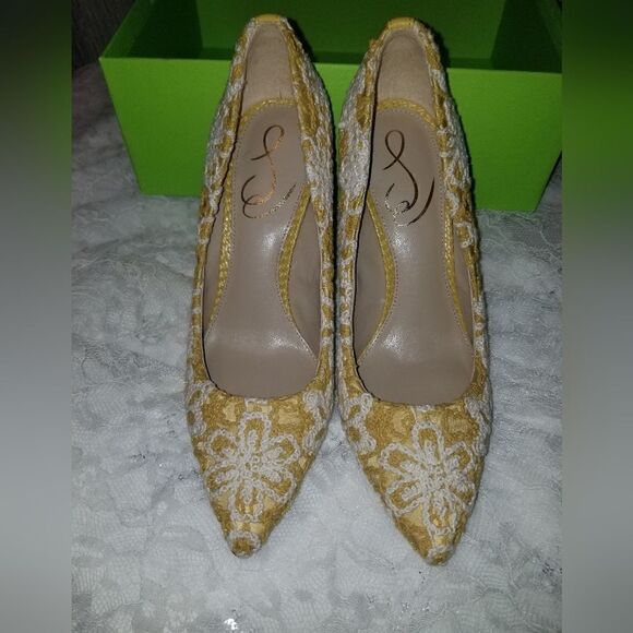 Sam Edelman Tristan Hazel Jacquard Bird Pumps new size 6 - Picture 9 of 15